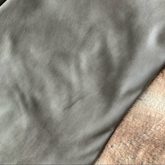 7 For All Mankind Faux Leather Grey Leggings - Picture 6 of 11